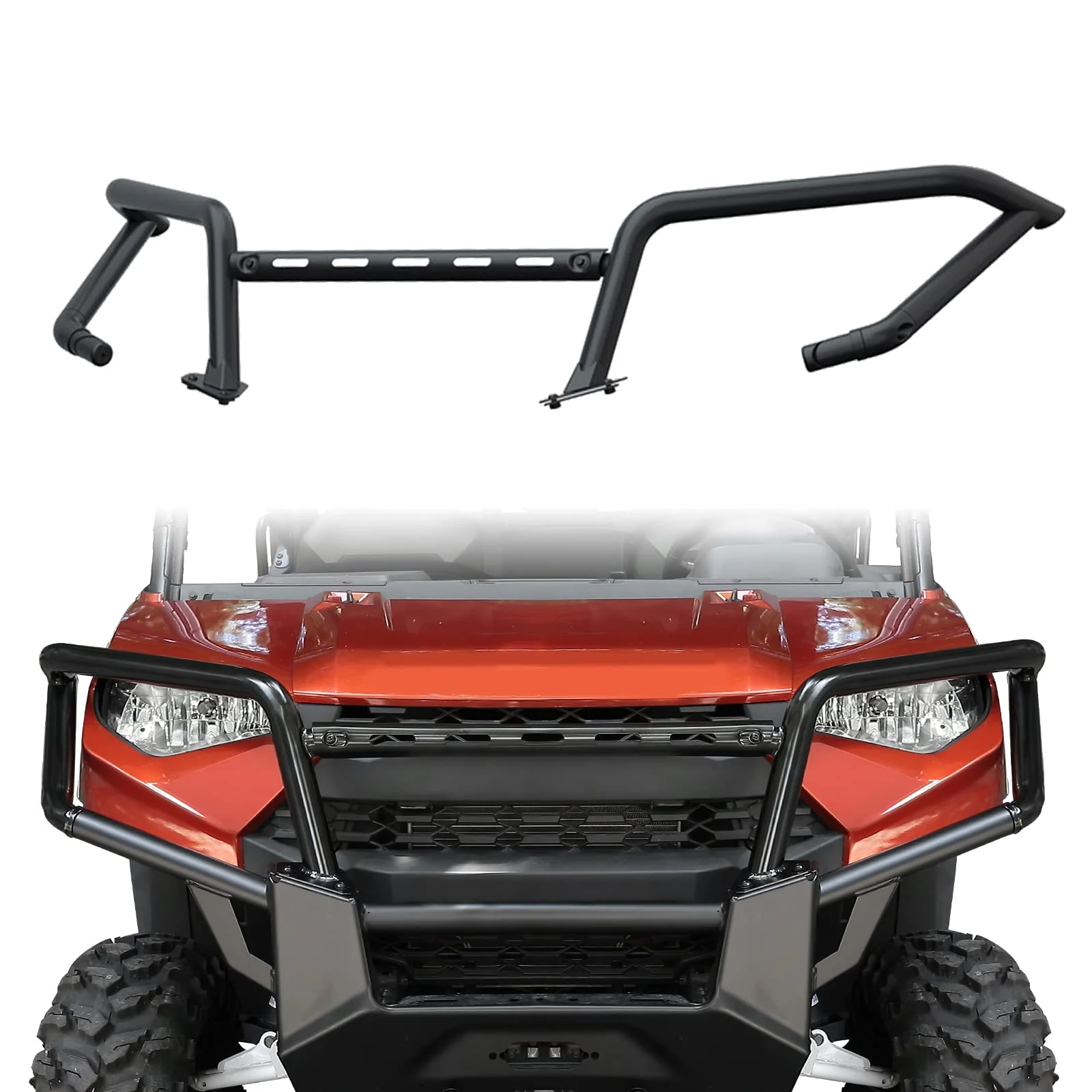 Front Bumper Upper Brush Guard for Polaris Ranger XP 1000 / Crew 2018-2024 - Image 7