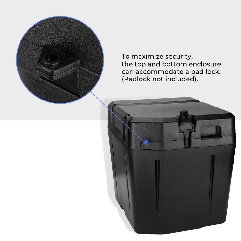 Adjustable Side Mirrors & Under Seat Storage Box for Polaris Ranger - Image 11