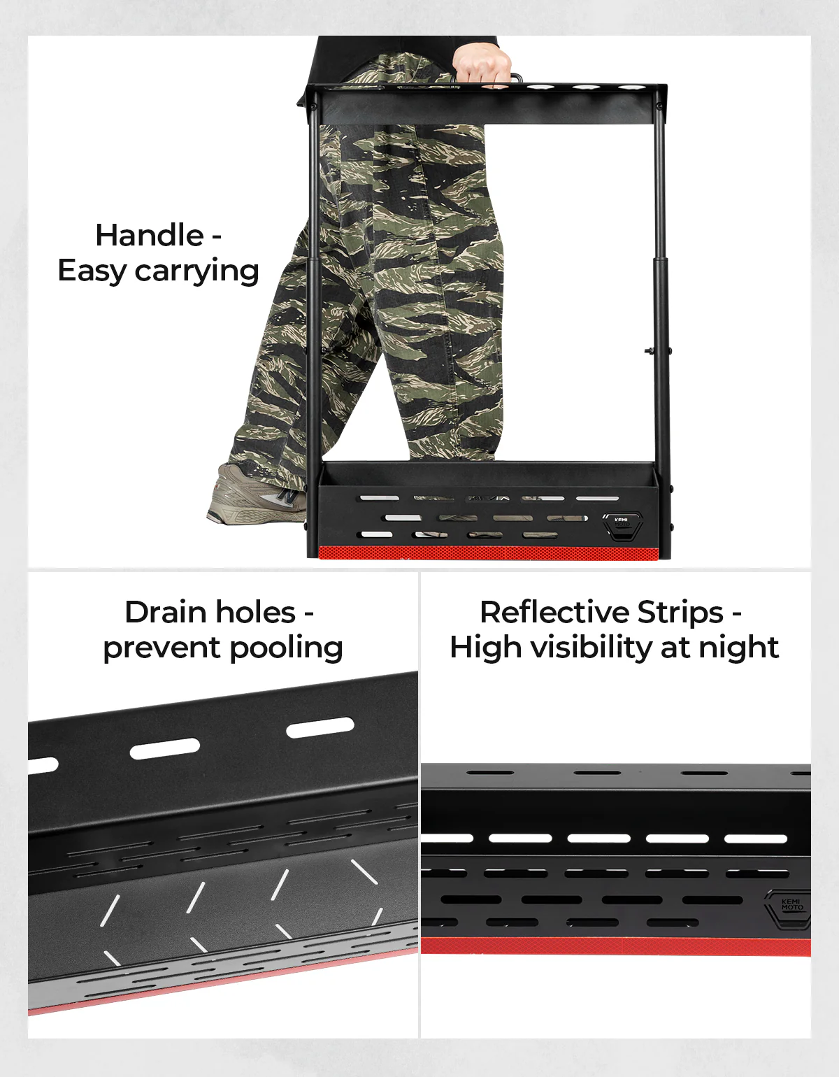 UTV Tool Rack for Polaris Ranger 1000/ XP 1000/ XP 900 2013-2025 - Image 5