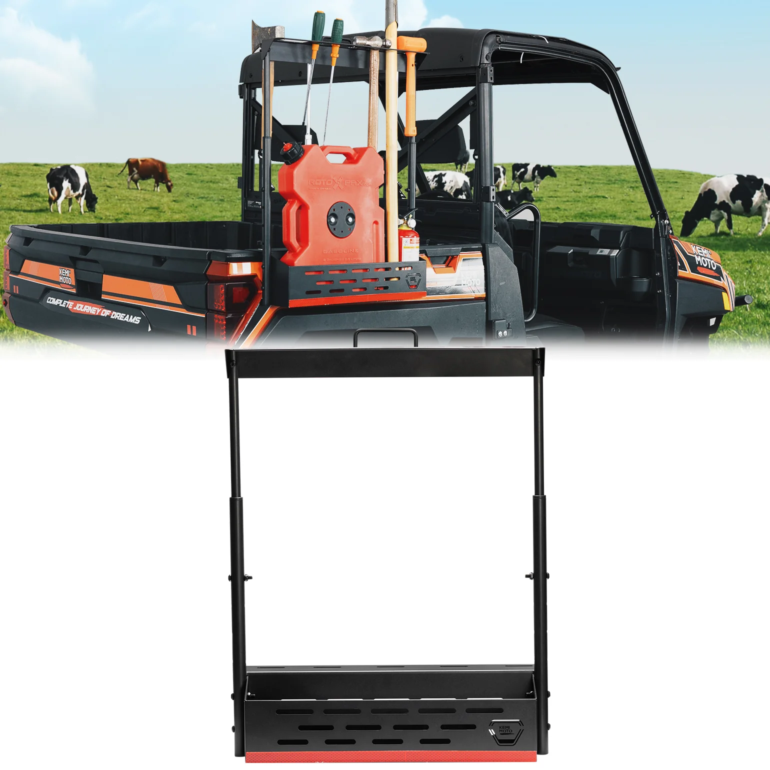 UTV Tool Rack for Polaris Ranger 1000/ XP 1000/ XP 900 2013-2025 - Image 8