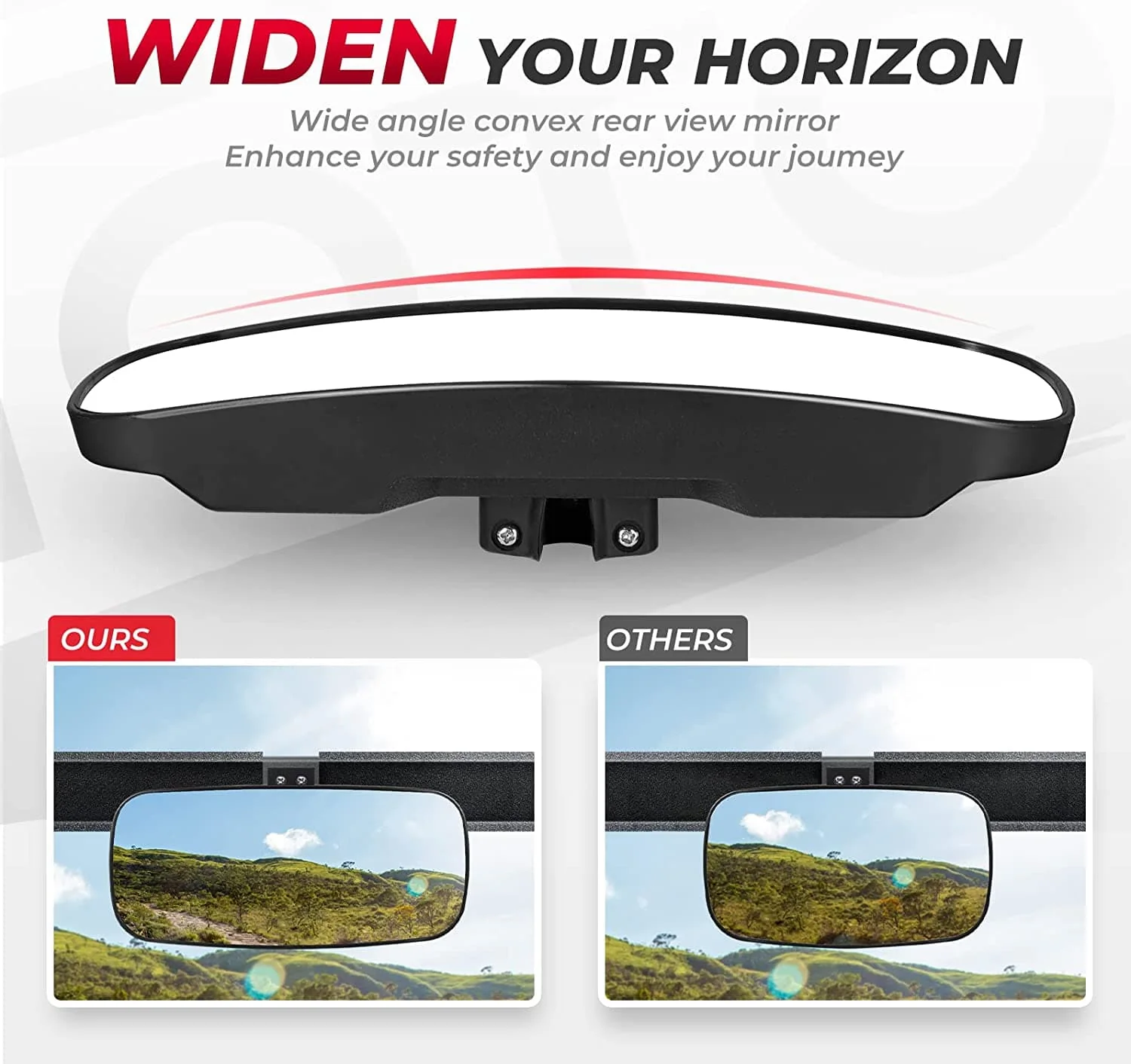 UTV Rear View Mirror for Polaris Ranger 500 570 900 XP 1000 XP/Crew 2017-2026 - Image 4