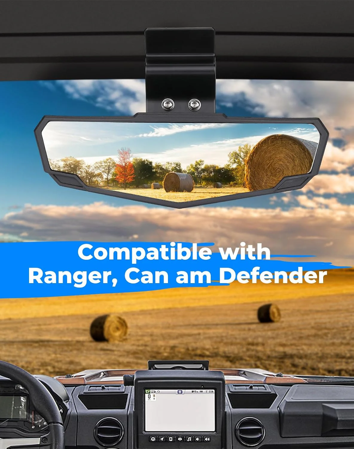 UTV Rear View Mirror for Polaris Ranger/ Can-Am Defender - Image 7