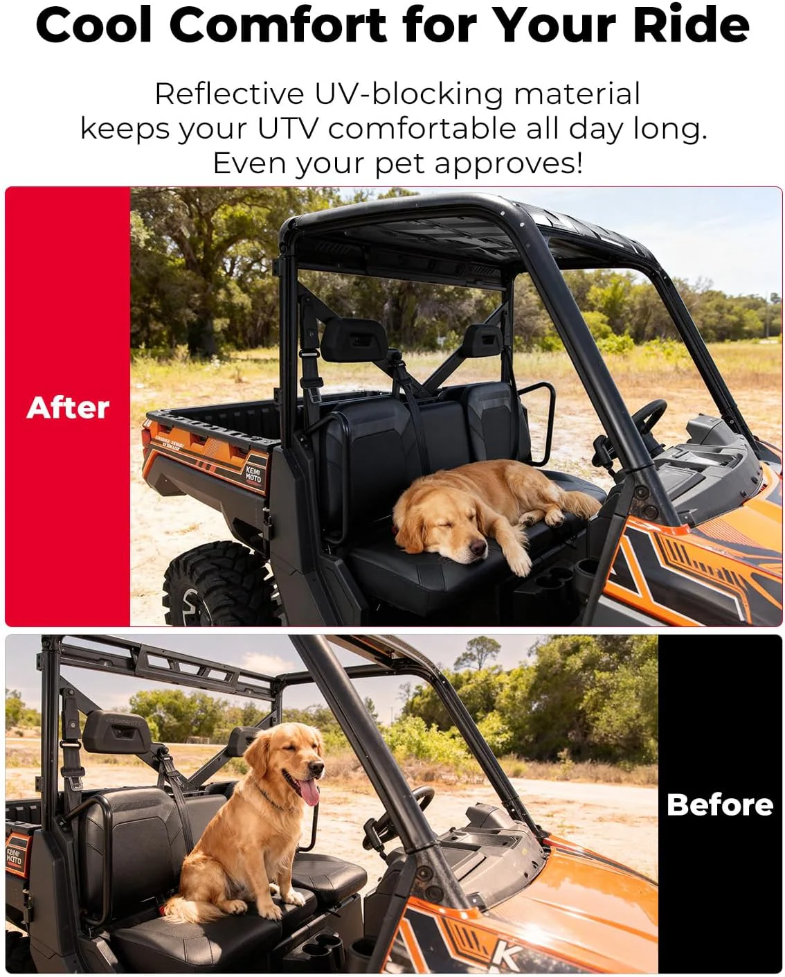 Plastic Hard Roof 3-Seat for Polaris Ranger XP 1000/ 1000/ XP 900 - Image 6
