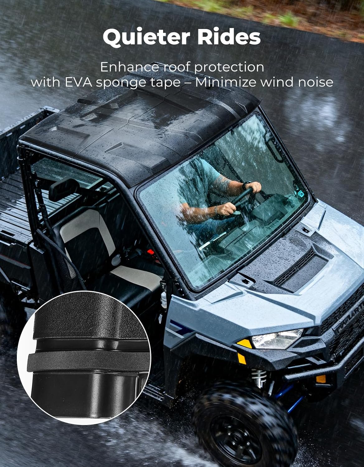 Plastic Hard Roof 3-Seat for Polaris Ranger XP 1000/ 1000/ XP 900 - Image 7