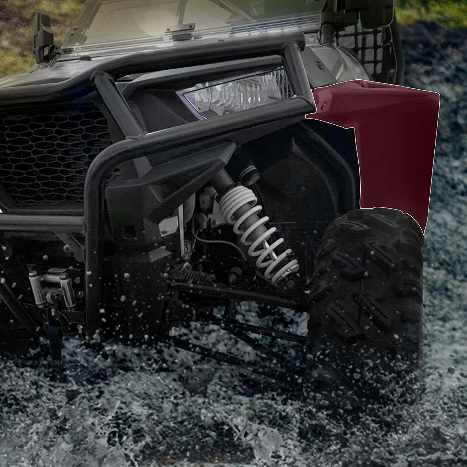 Extended Front Full Mud Flaps 2PCS for Polaris RZR XP 1000 / TURBO - Image 7