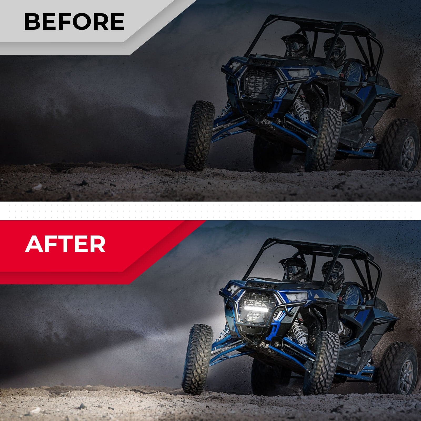Front Lower Mesh Grill Radiator Guards for Polaris RZR XP 1000/ Turbo - Image 7