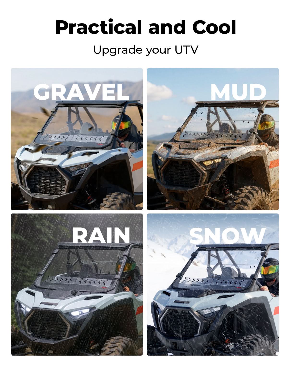 UTV Windshield with Sliding Vented Window for Polaris RZR PRO 2025-2026 - Image 6
