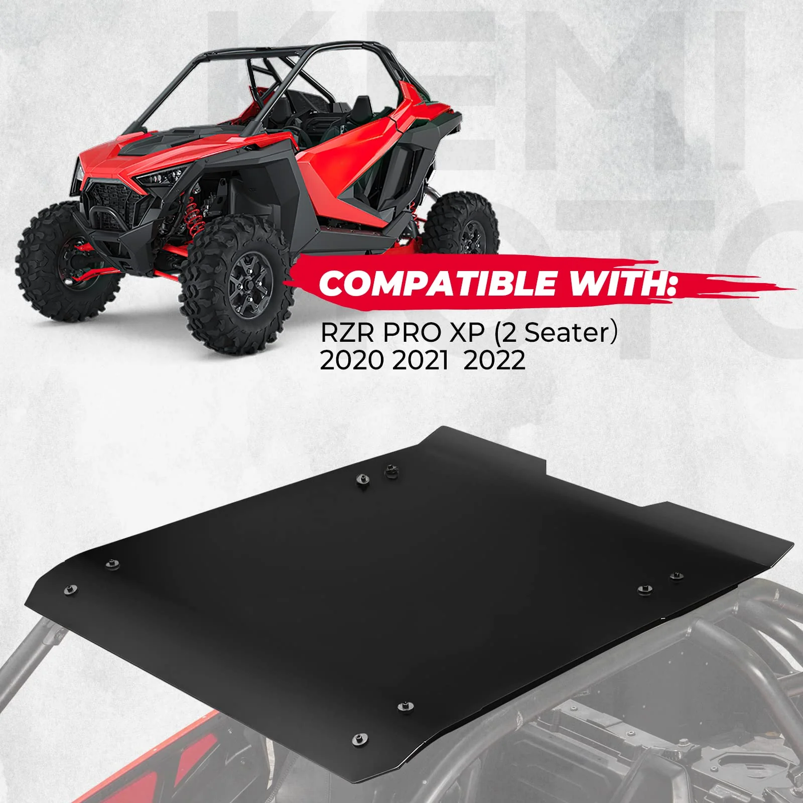 Aluminum Black Hard Roof Top for Polaris RZR PRO XP 2020-2026 - Image 6