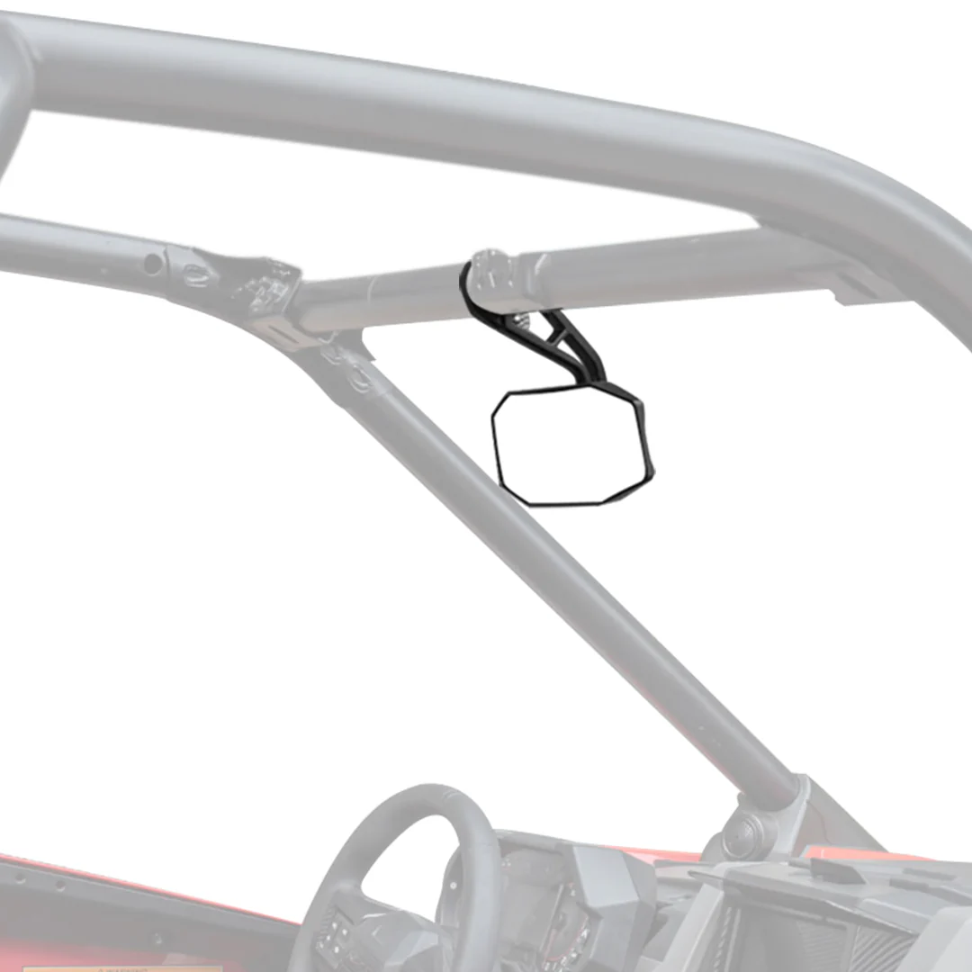 Rear View Center Mirror for 1.75” Roll Bar for Polaris RZR - Image 8