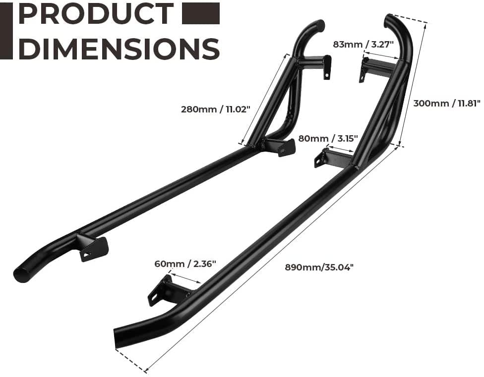 Nerf Bars Rock Sliders For Polaris RZR XP 1000/ XP Turbo - Image 3