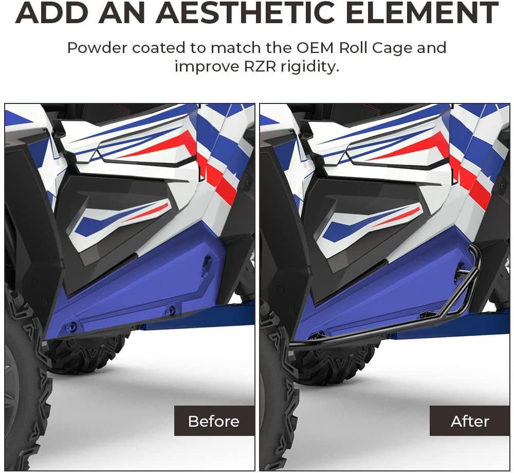 Nerf Bars Rock Sliders For Polaris RZR XP 1000/ XP Turbo - Image 7