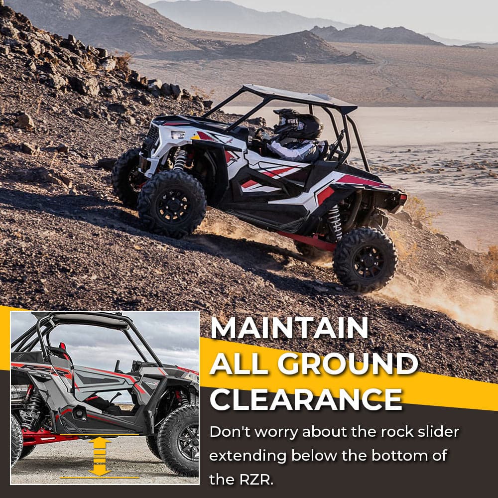 Front Door Side Door Bags & Side Nerf Bars Rock Sliders for Polaris RZR - Image 13