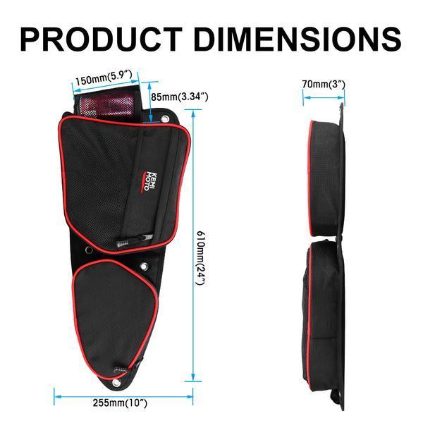 Front Door Side Door Bags & Side Nerf Bars Rock Sliders for Polaris RZR - Image 7