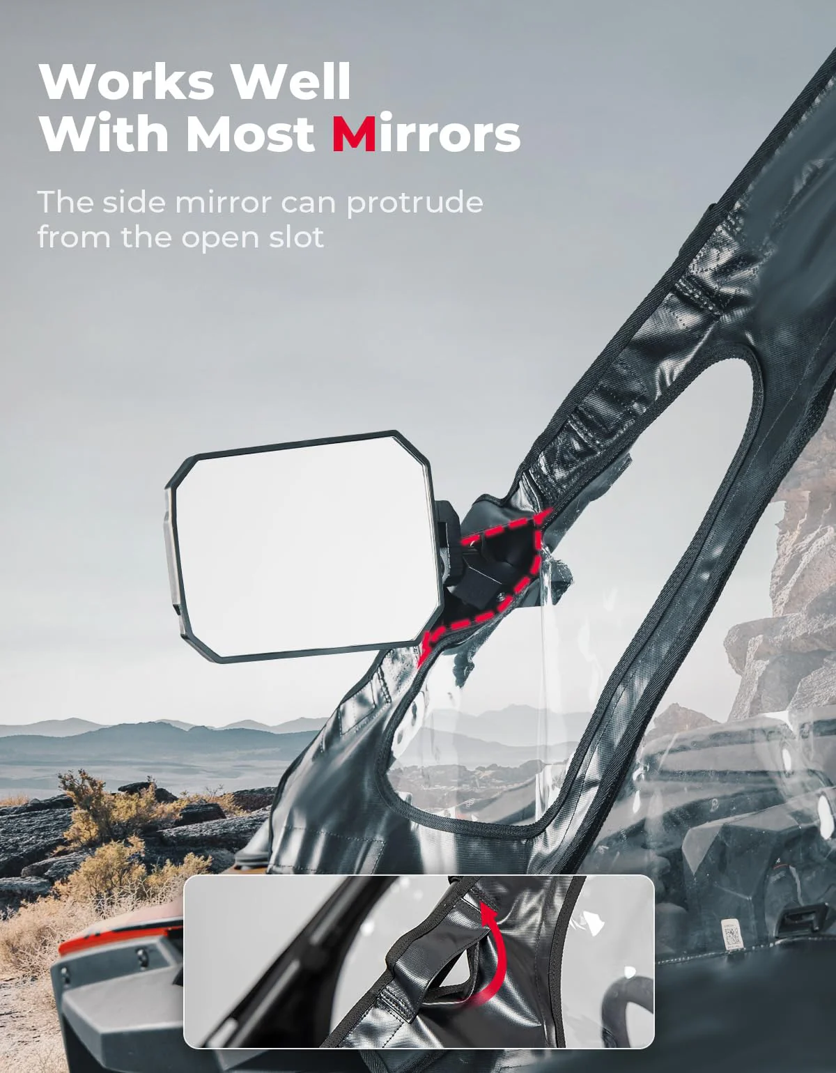 Soft Cab Enclosure Upper Doors for Polaris RZR PRO XP/Turbo R (2 seat) - Image 3