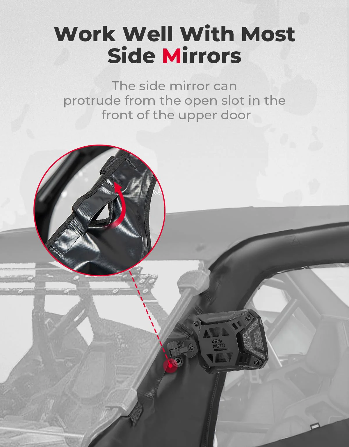 Soft Upper Door Cab Enclosure Set for Polaris RZR PRO XP 4/Turbo R 4 - Image 4