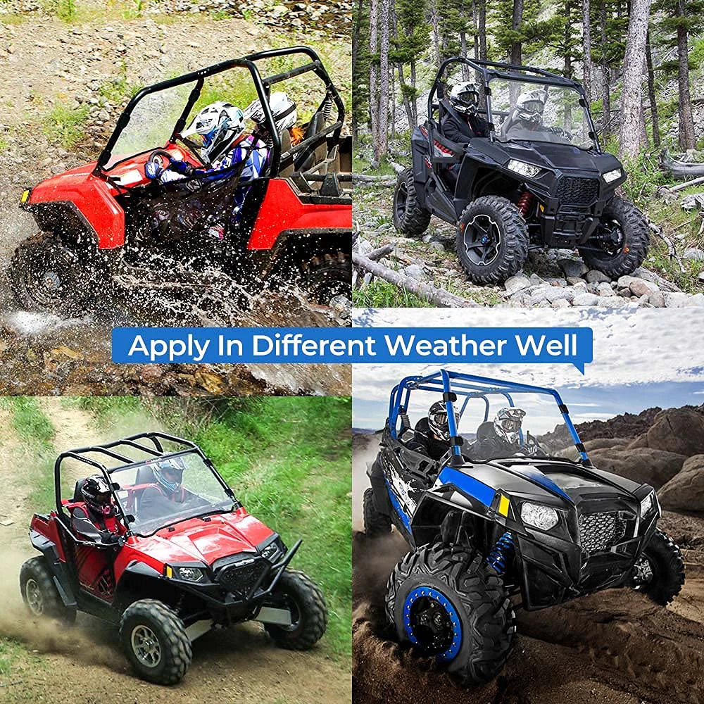 Front Full PC Windshield for Polaris RZR 570 800/4 800S XP 900/4 - Image 7