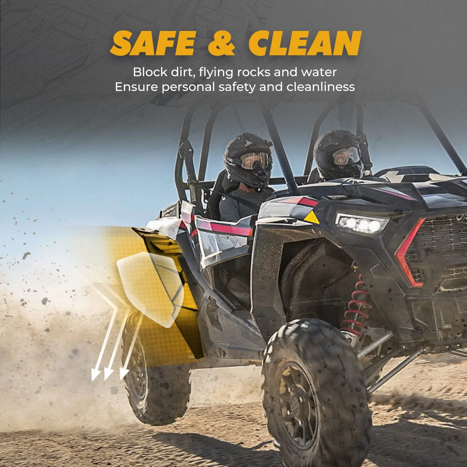 Rear Fender Flares for Polaris RZR XP 1000 /4 1000 2014-2023 - Image 3