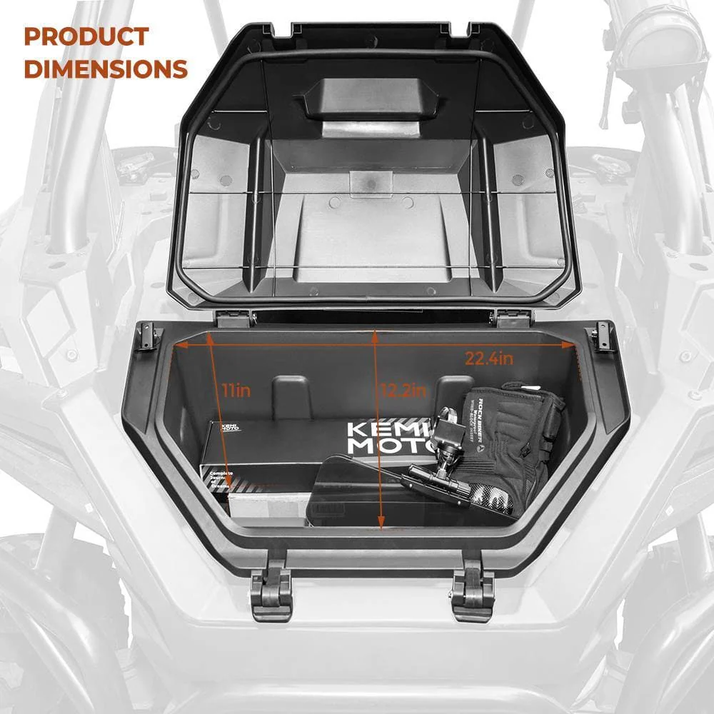 UTV 42QT Rear Cargo Storage Box for Polaris RZR PRO XP /XP 4 - Image 6