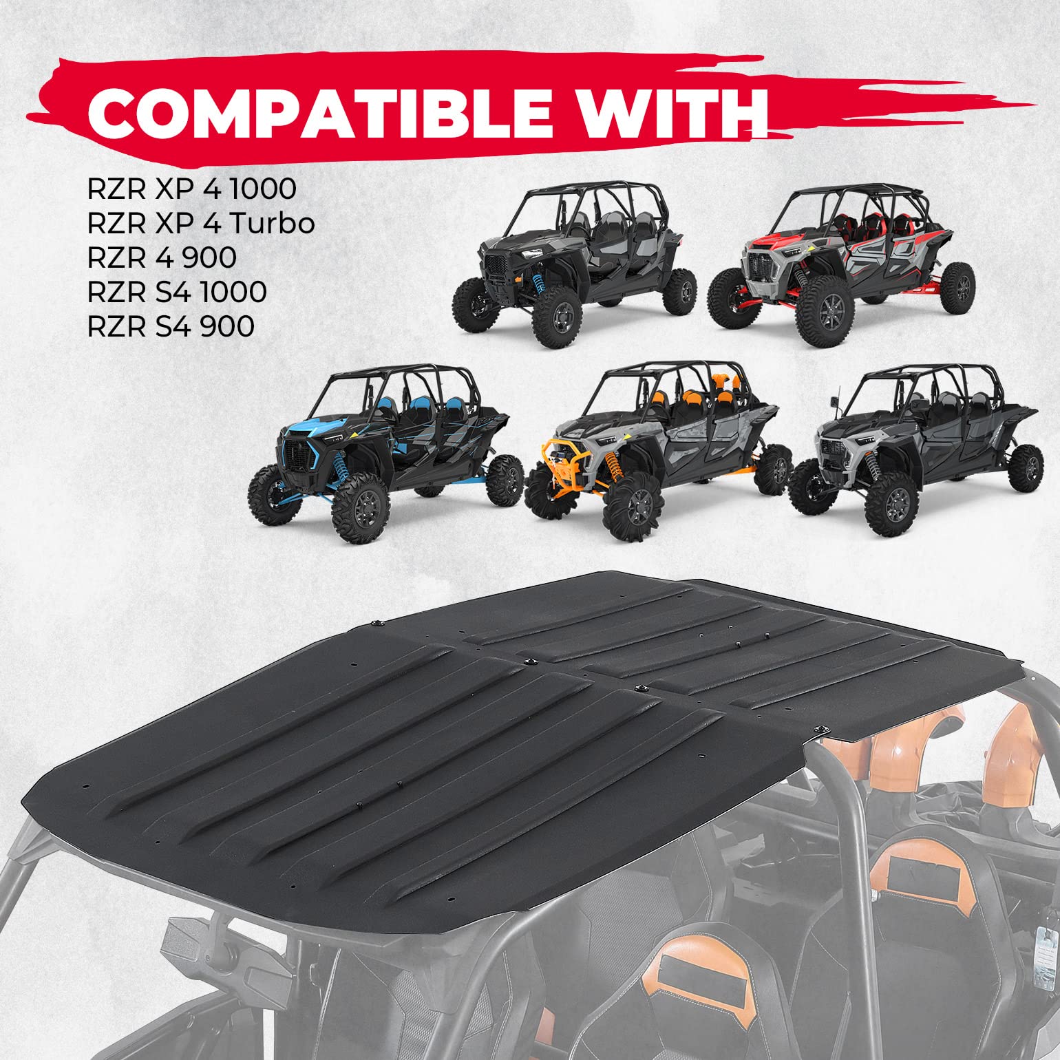 Heavy Duty 4 Doors Hard Roof For Polaris RZR XP 4 1000/ Turbo / S4 - Image 2