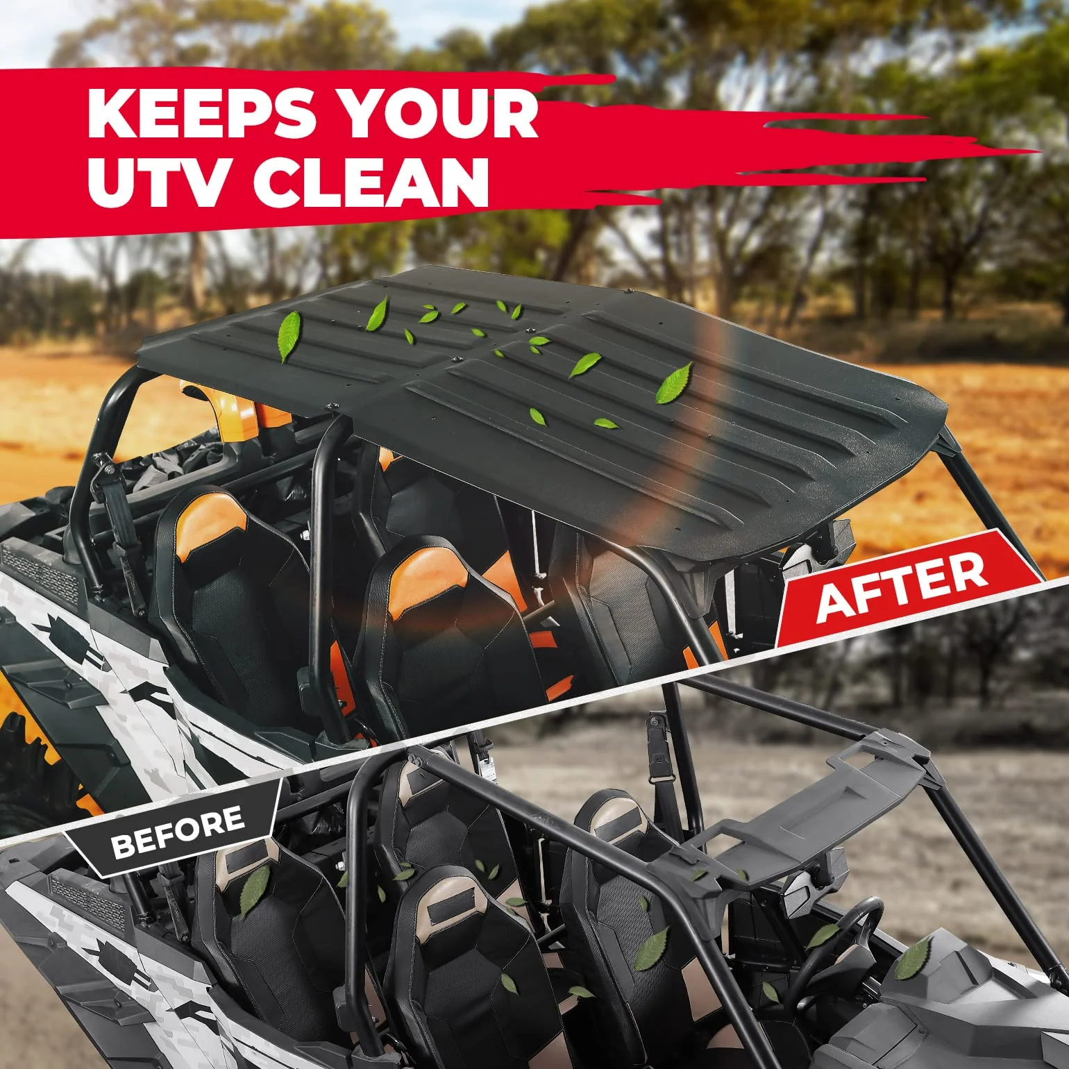 Heavy Duty 4 Doors Hard Roof For Polaris RZR XP 4 1000/ Turbo / S4 - Image 3