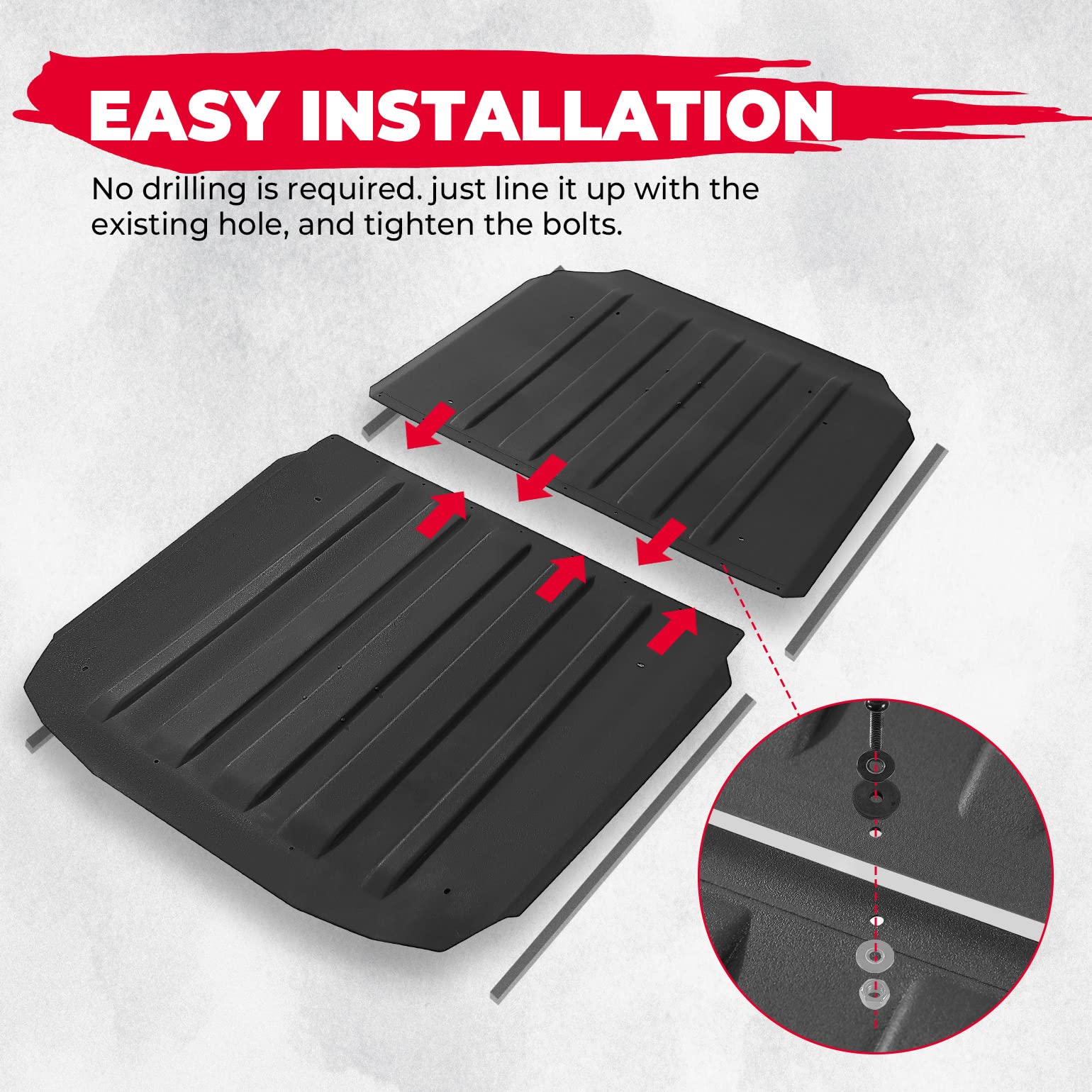 Heavy Duty 4 Doors Hard Roof For Polaris RZR XP 4 1000/ Turbo / S4 - Image 5