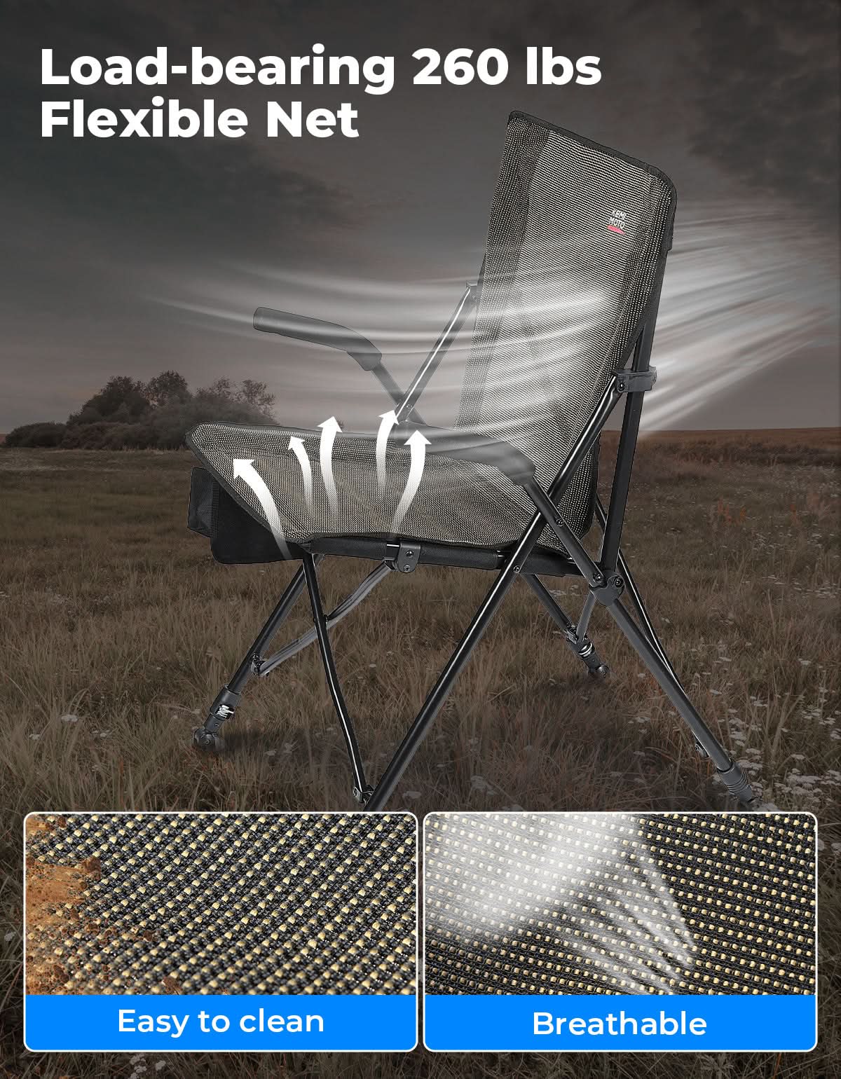 Portable Lightweight Folding Camping Chair - Image 3