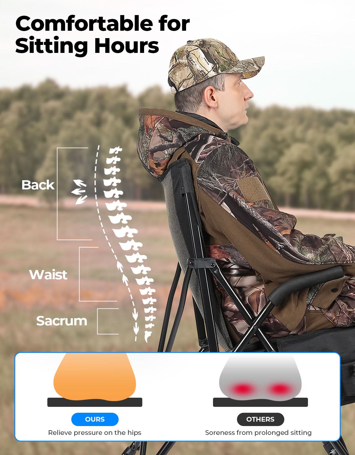 Portable Lightweight Folding Camping Chair - Image 4