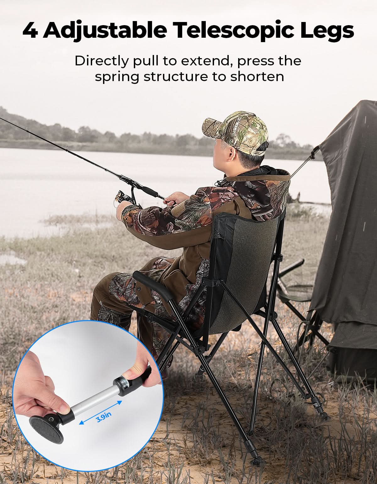 Portable Lightweight Folding Camping Chair - Image 5