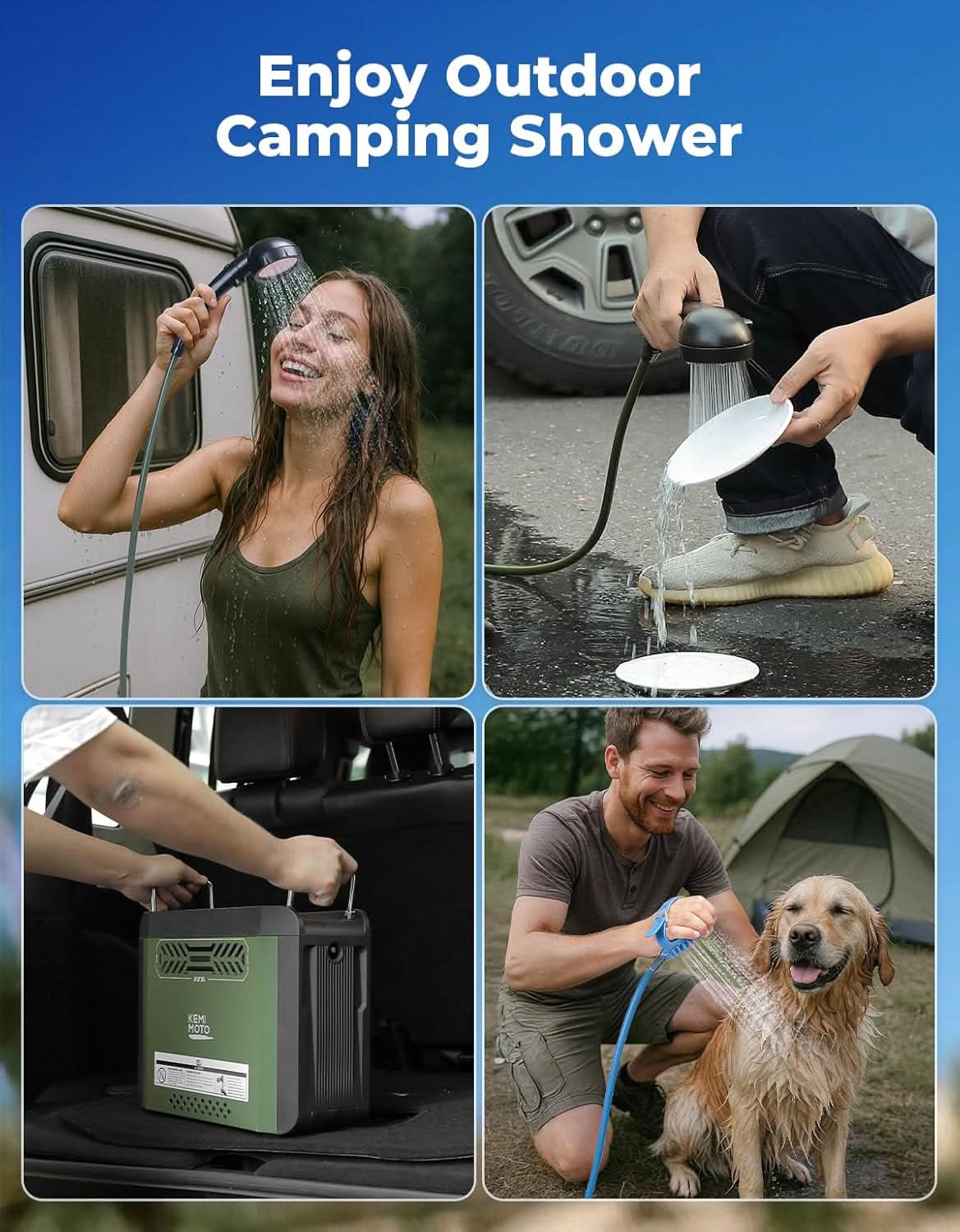 Portable Propane Hot Water Heater with Pump, 20,000 BTU - Image 3