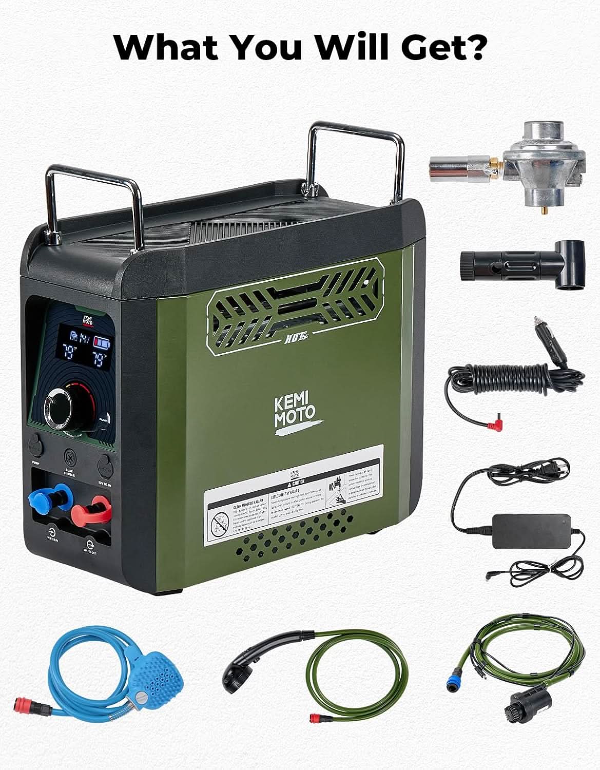 Portable Propane Hot Water Heater with Pump, 20,000 BTU - Image 7