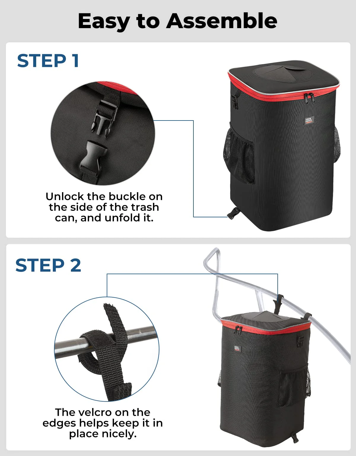Portable Trash Can For Boating, Camping, RVing - Image 4