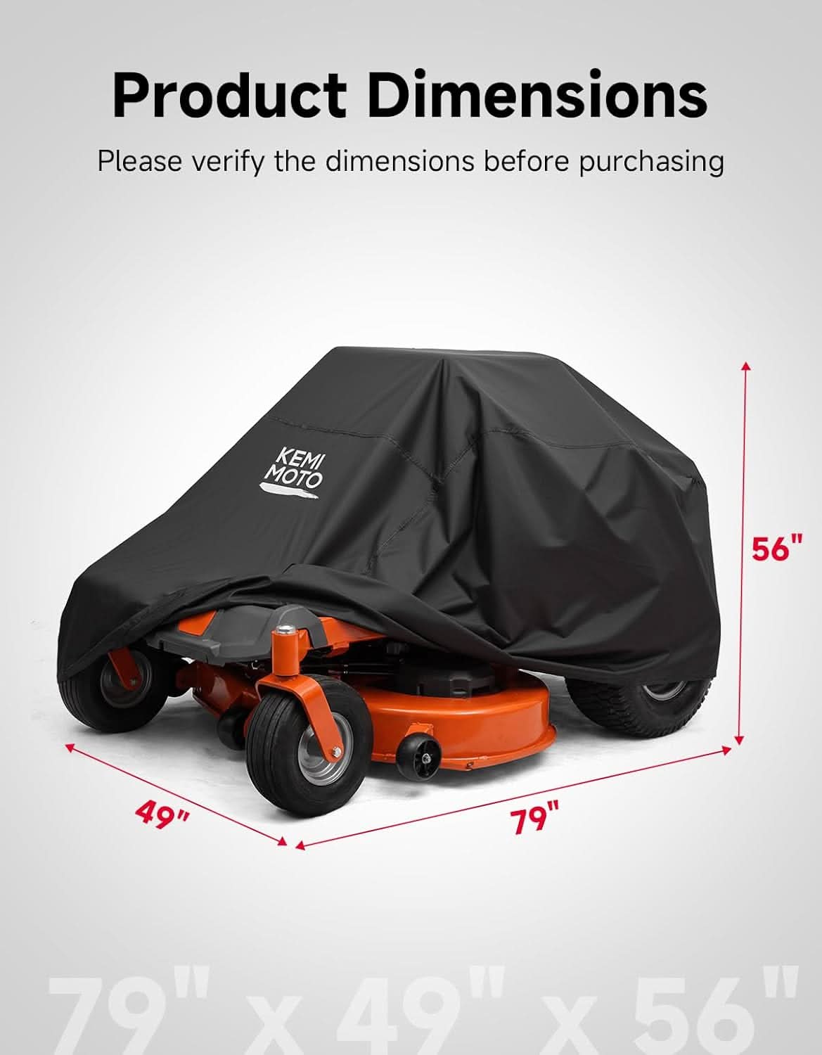 Zero Turn Lawn Mower Cover 210D Waterproof For John Deere|Husqvarna|Toro Kubota - Image 2