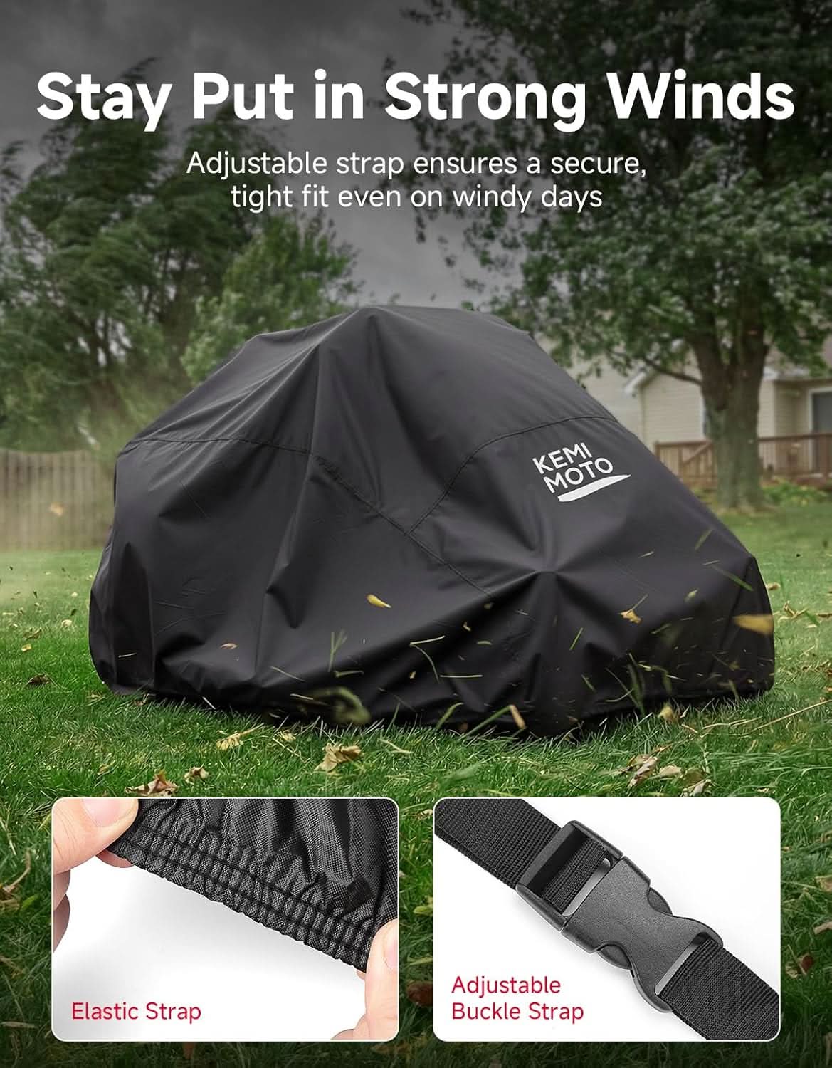 Zero Turn Lawn Mower Cover 210D Waterproof For John Deere|Husqvarna|Toro Kubota - Image 5