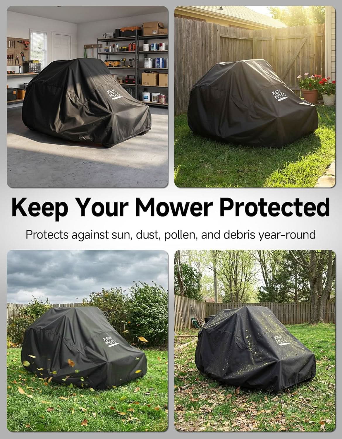 Zero Turn Lawn Mower Cover 210D Waterproof For John Deere|Husqvarna|Toro Kubota - Image 7