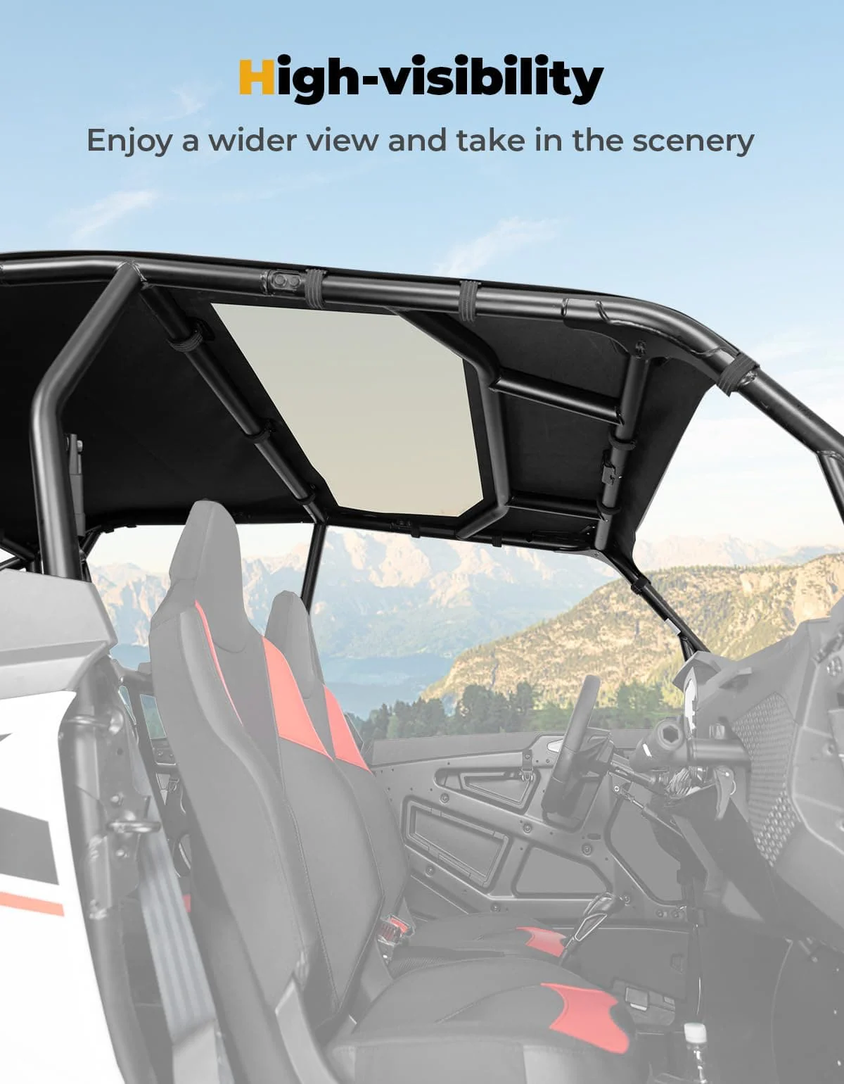 PVC Soft Roof Top for Polaris RZR XP 4 1000 2024-2025 - Image 4