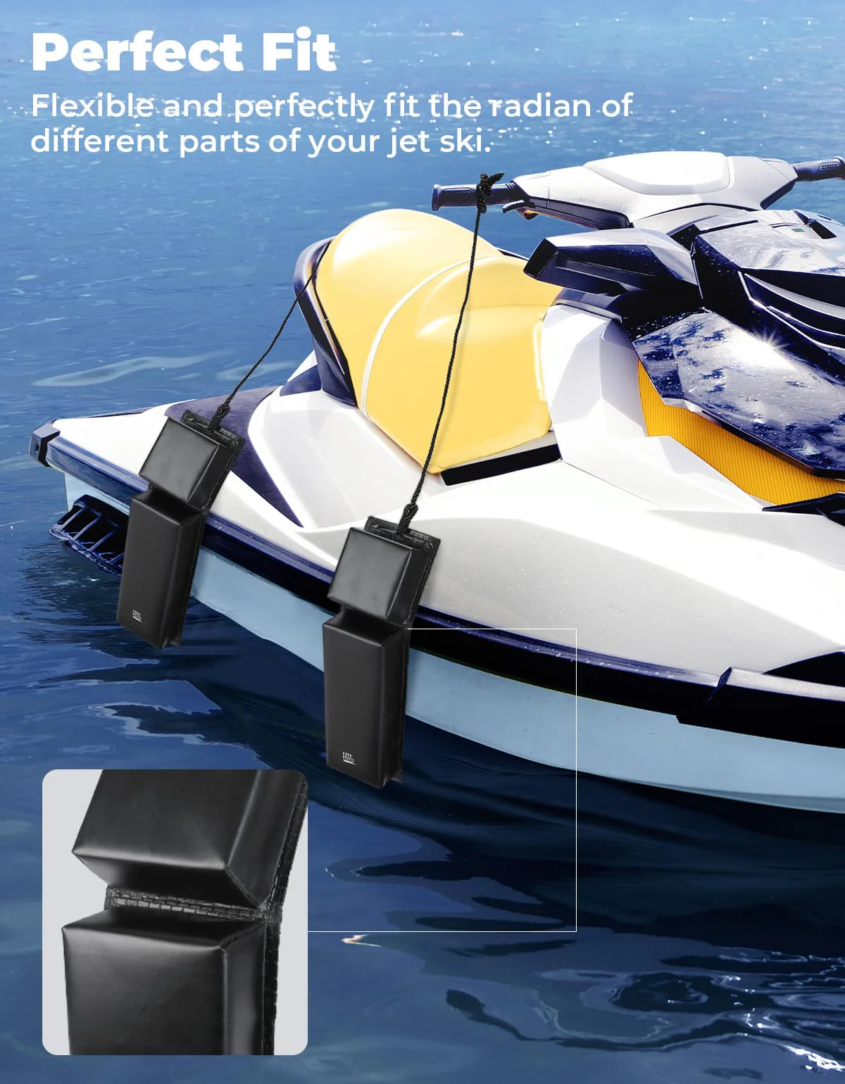 PWC Jet Ski Folding Design Bumpers with Length 25in - Image 4