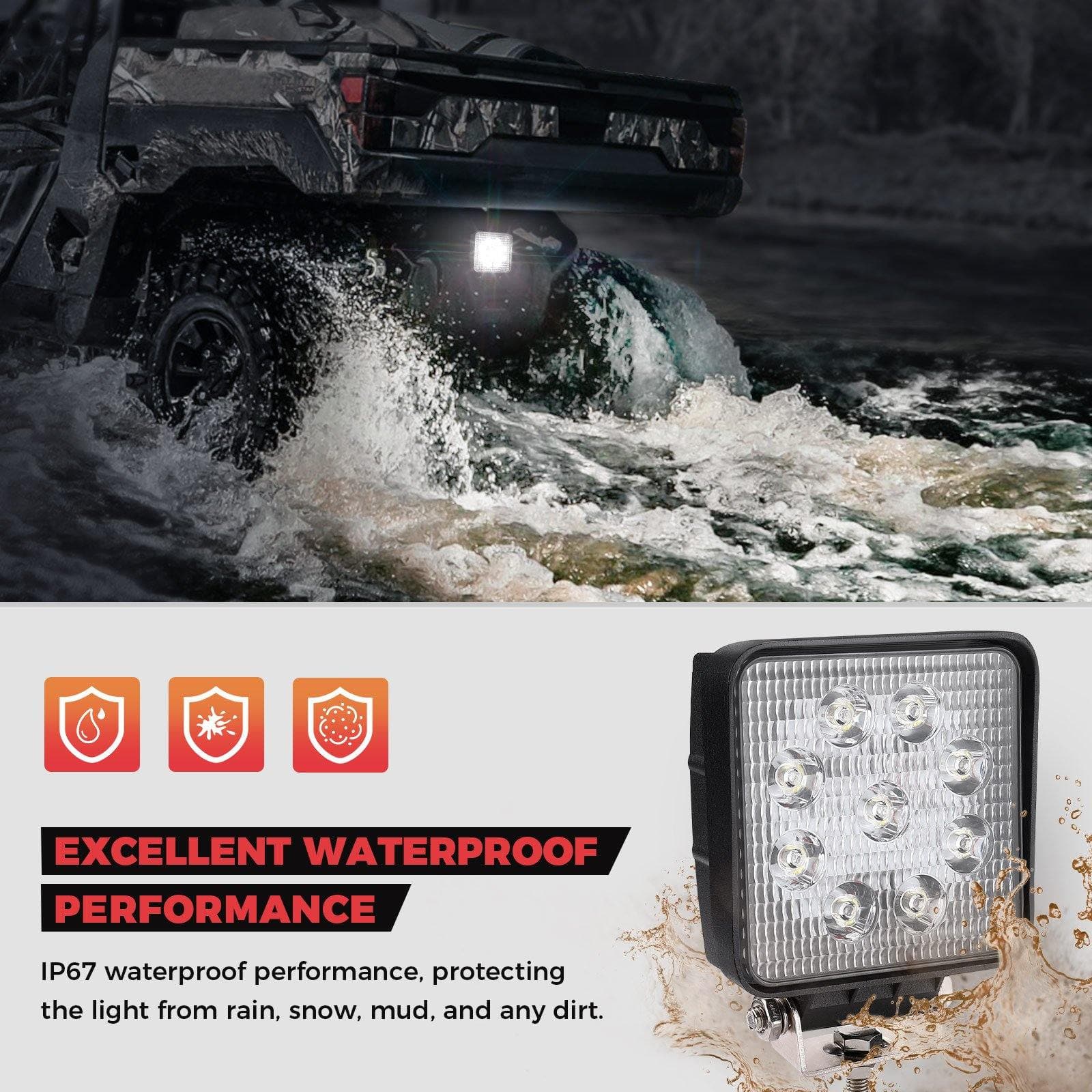 Backup Light for Polaris Ranger 1000 XP/Crew 2018-2024 - Image 3