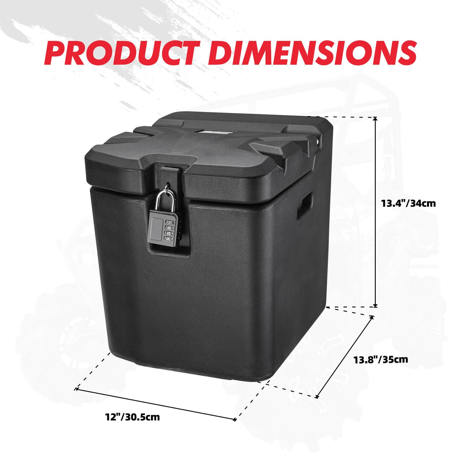Big Size Cargo Box & Under Seat Storage Box for Polaris Ranger XP 1000 - Image 15