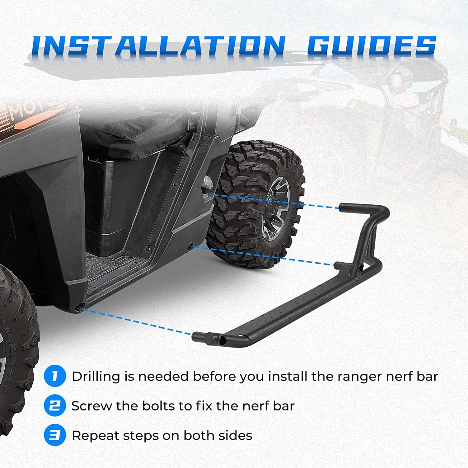 Nerf Bars for Ranger XP 1000 2018-2026 - Image 3