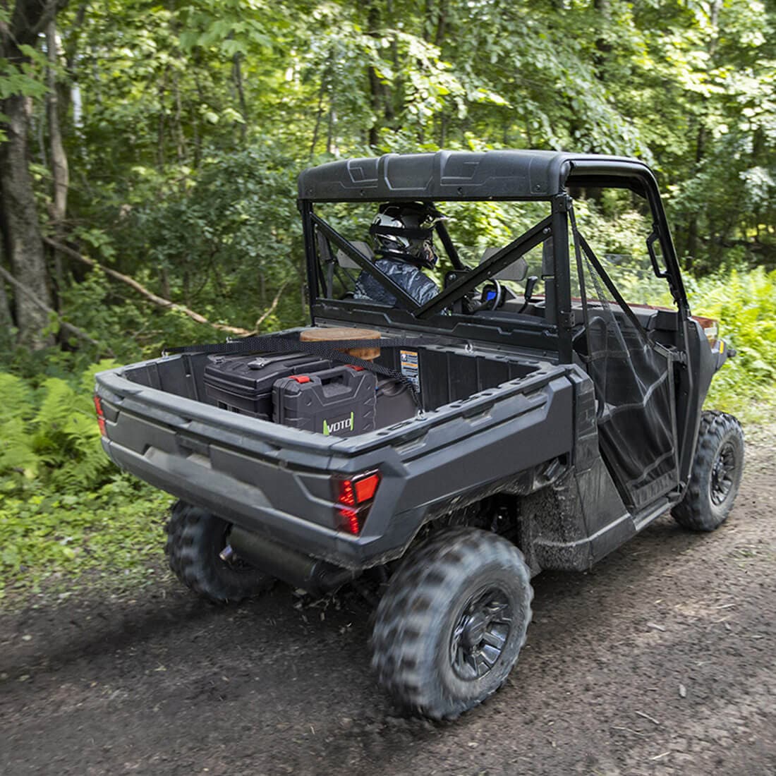 Rear View Mirror & 2" Tie Down Anchors for Polaris Ranger - Image 11