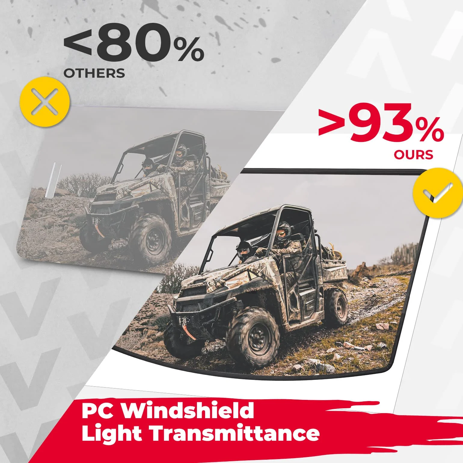 Front Windshield for Ranger XP 1000/Crew /Ranger 1000/Crew 2017-2026 - Image 3