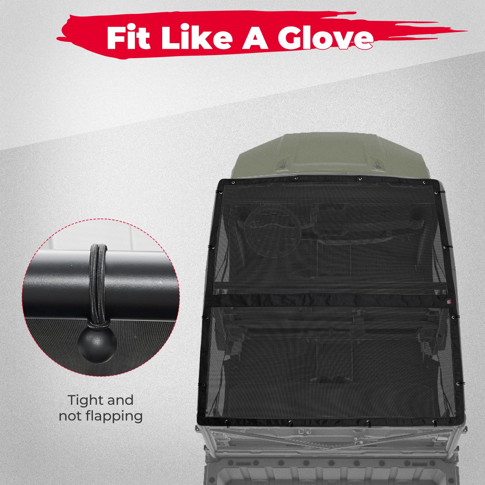 UTV Soft Top Window Net Mesh for Polaris Ranger 1000 Crew (2017-2024) - Image 4