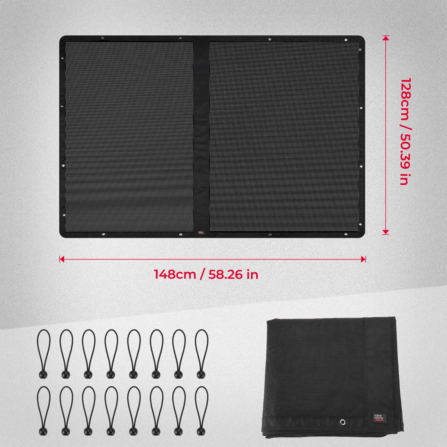 UTV Soft Top Window Net Mesh for Polaris Ranger 1000 Crew (2017-2024) - Image 5
