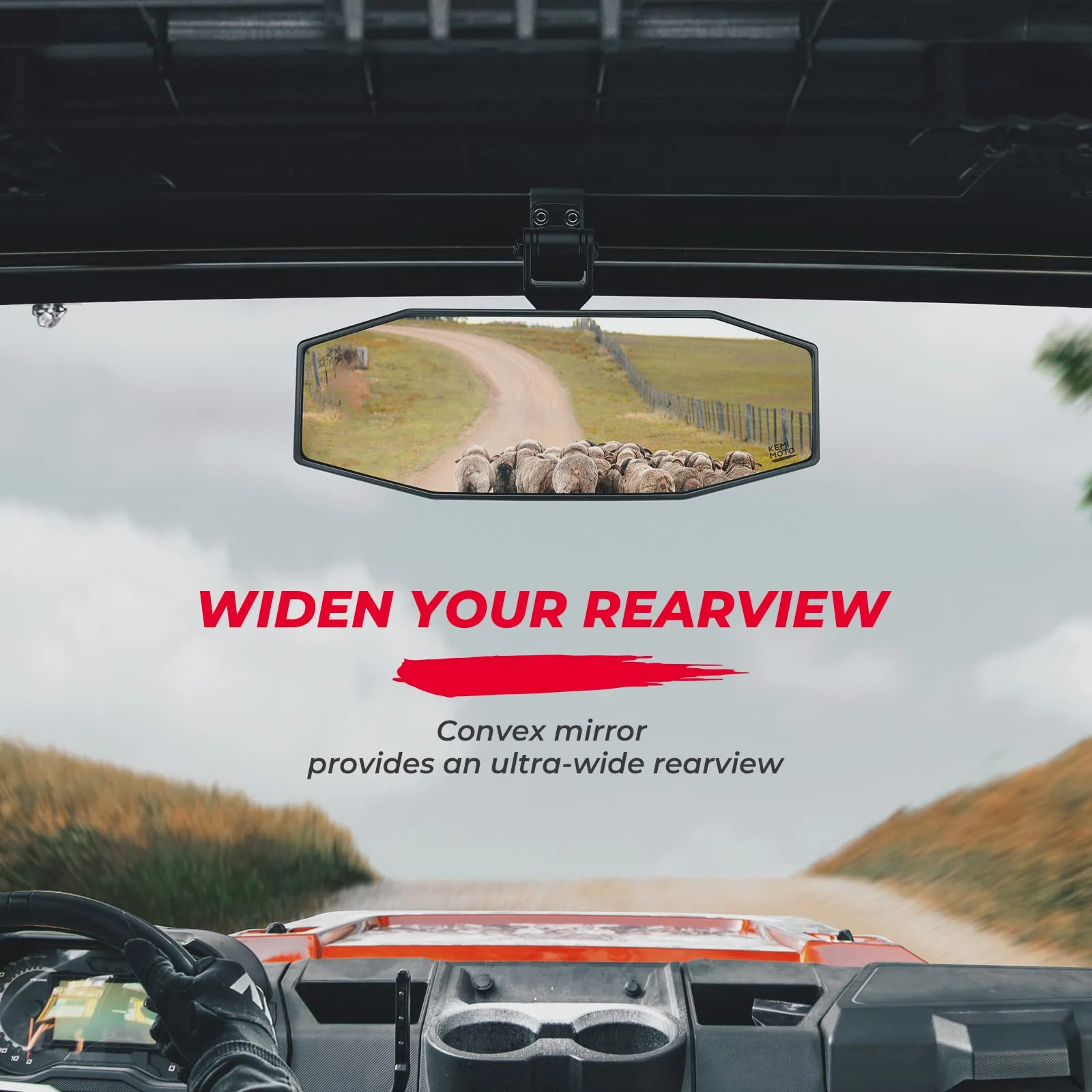 Rear View Mirror Tool free Adjustable for Ranger 1000 XP 900 500 570 / Crew - Image 4