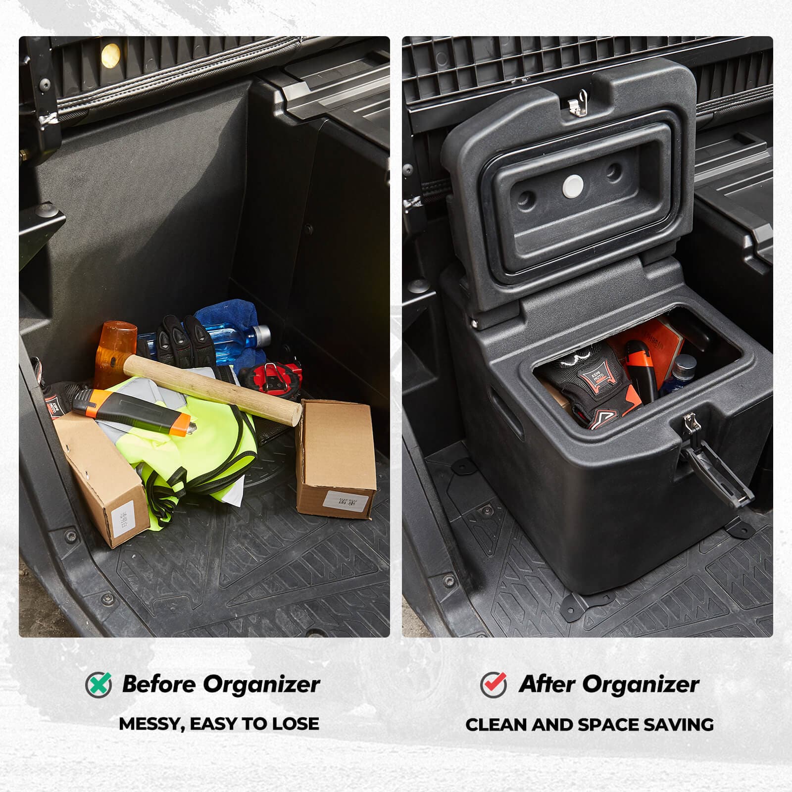 Big Size Cargo Box & Under Seat Storage Box for Polaris Ranger - Image 4