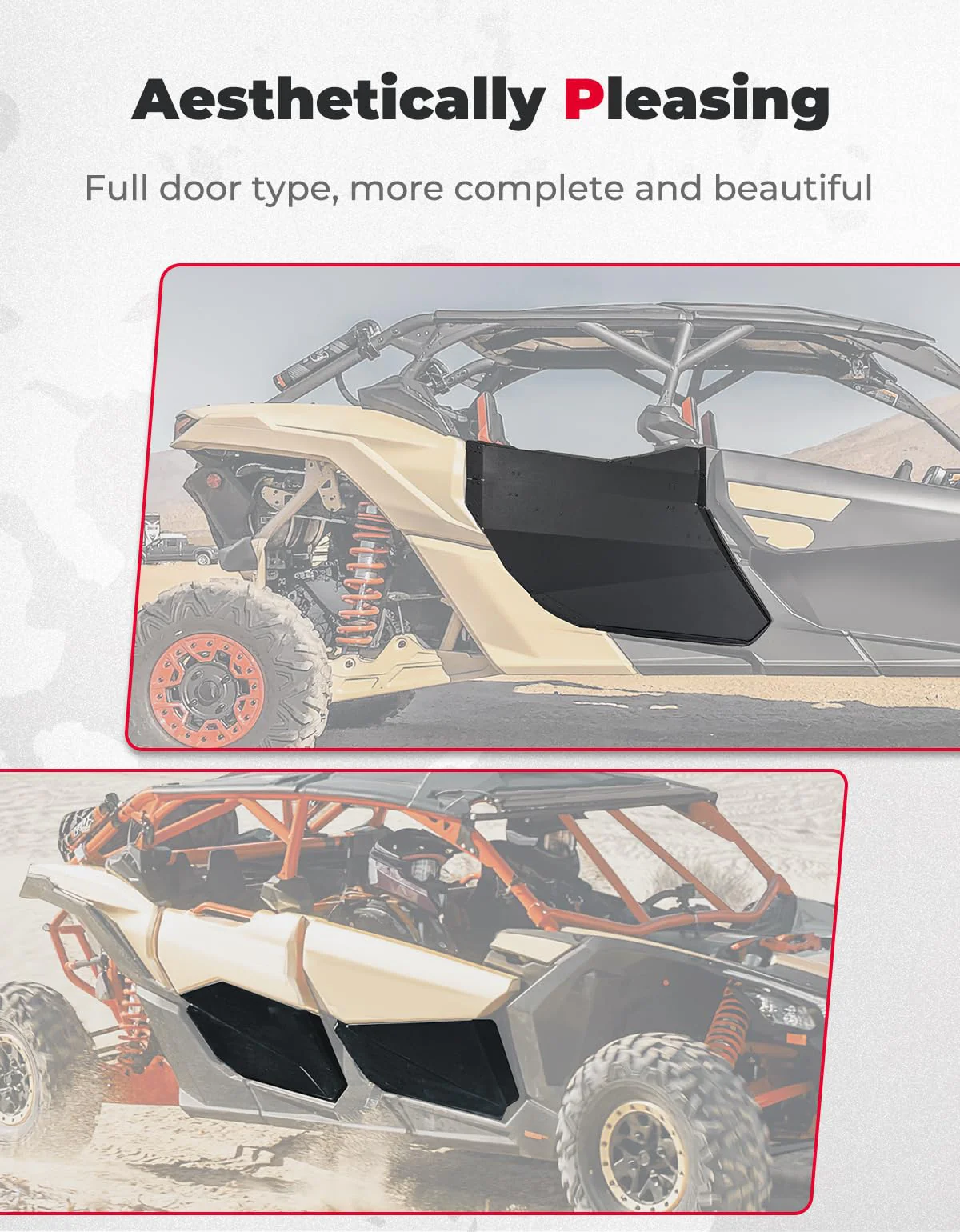 Rear Full Doors Aluminum for Can-Am Maverick X3 MAX - Image 7