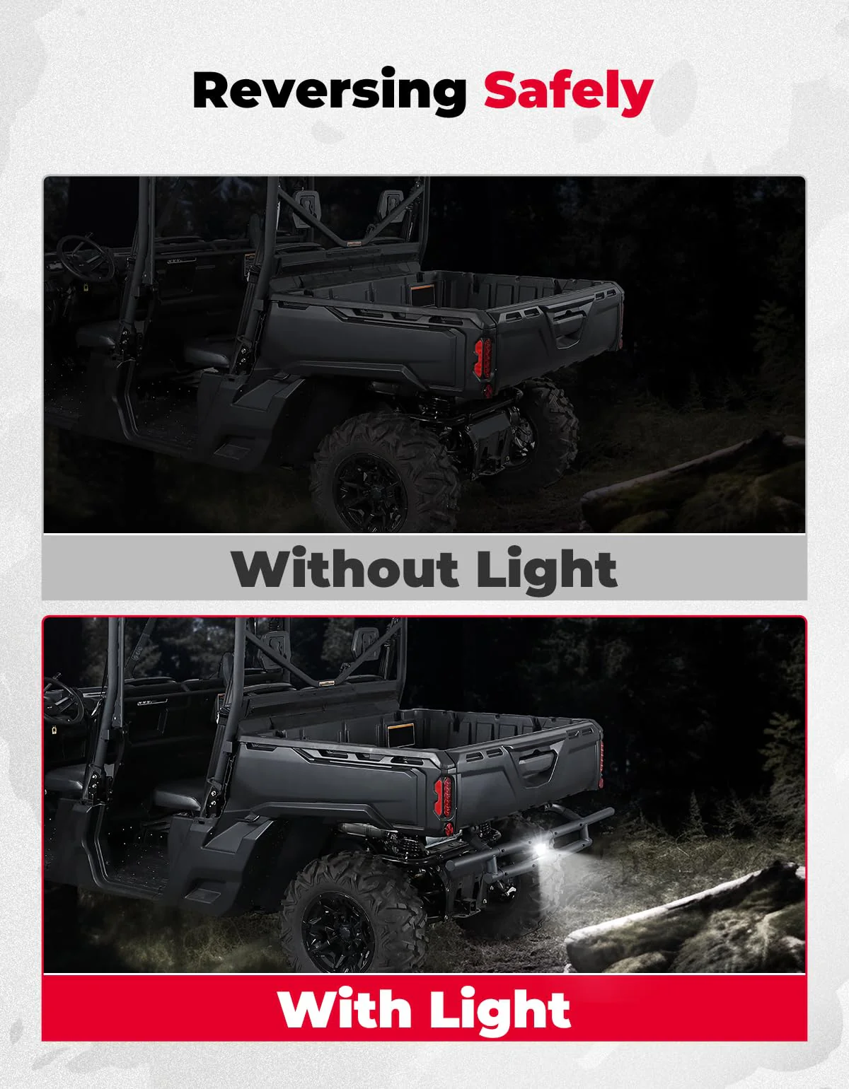 Rear Bumper With Light For Can Am Defender HD5|7|8|9|10 - Image 3