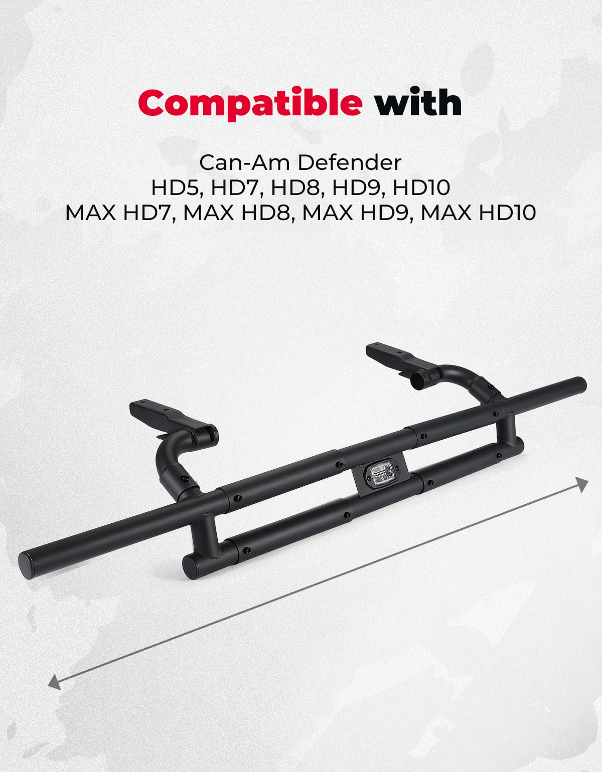 Rear Bumper With Light For Can Am Defender HD5|7|8|9|10 - Image 6