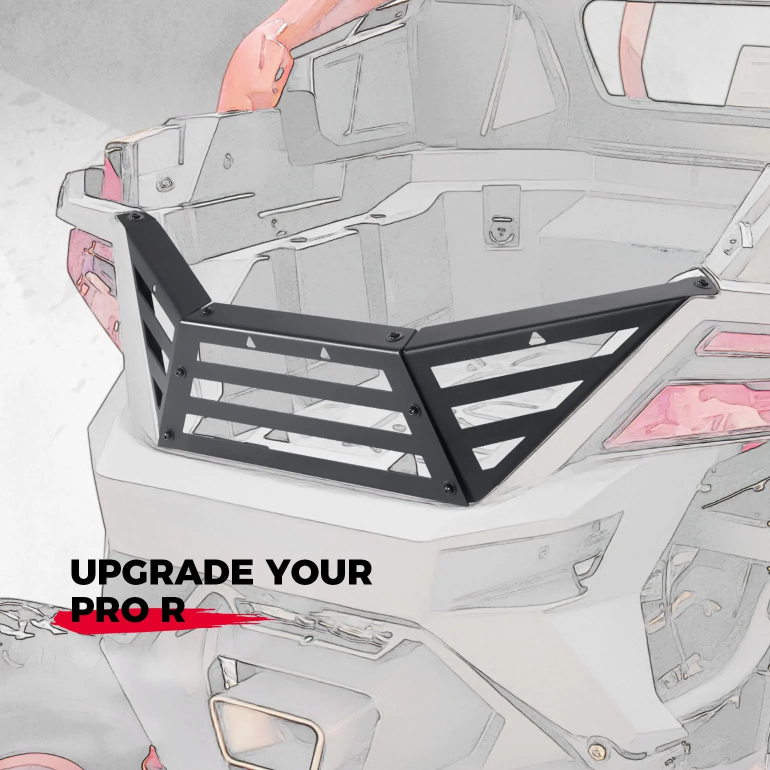 Rear Cargo Bed Extender Tailgate for Polaris RZR Pro R/4 2022-2024 - Image 7