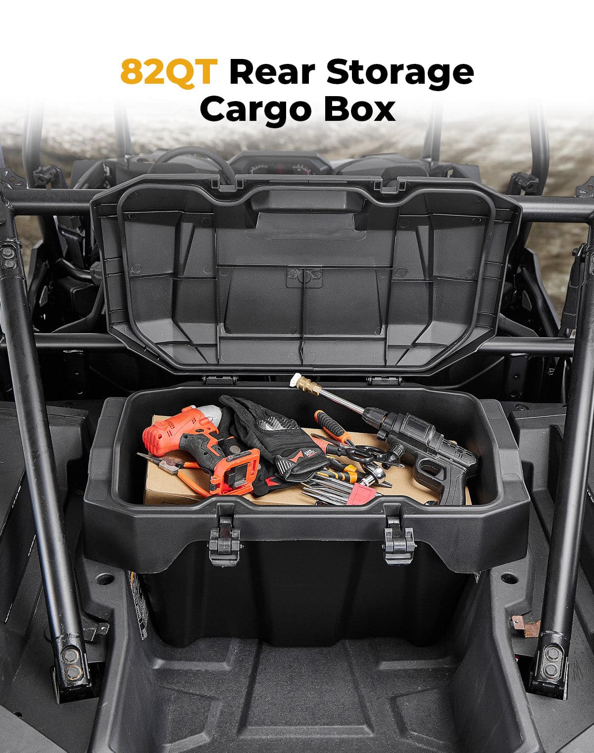 Rear Cargo Box 82QT for Polaris RZR XP 1000/4 1000 2024-2026 - Image 6
